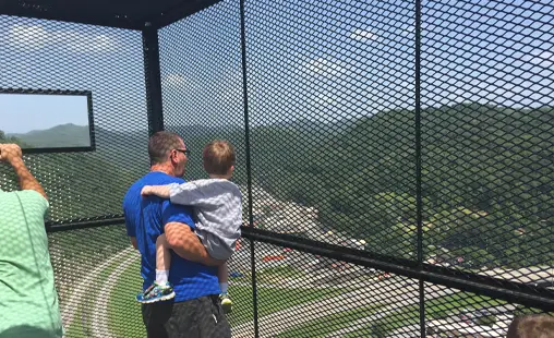 Visitors at the Pikeville Cut-Through Overlook