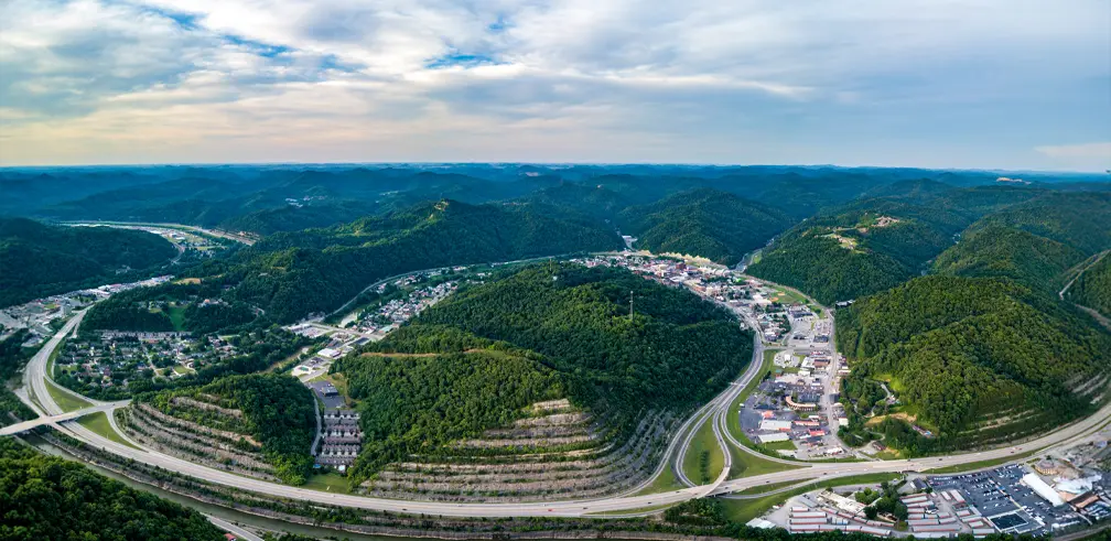 Aerial photo of The Cut-Through