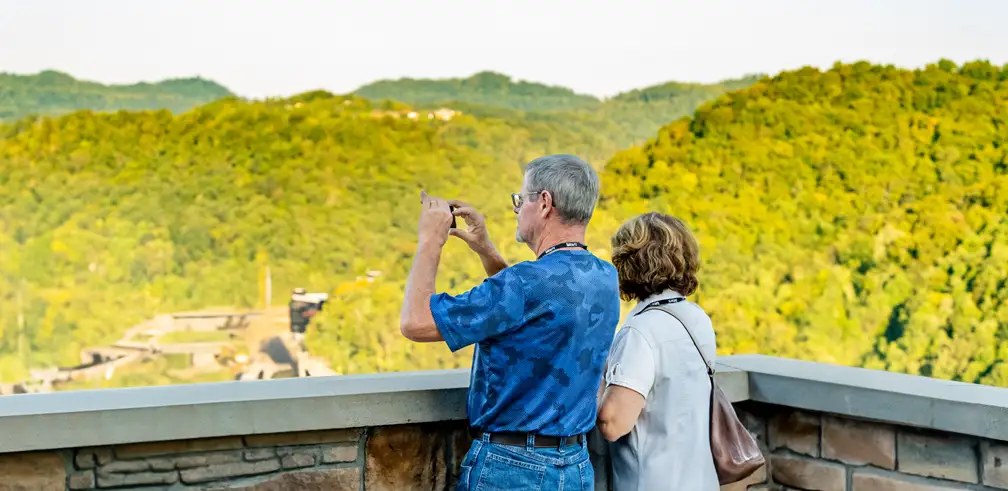 View of Pikeville Cut-Through from the Bob Amos Overlook